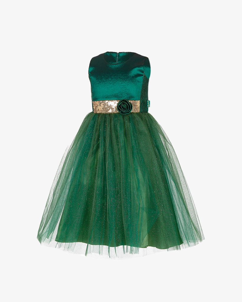 Robe de princesse verte