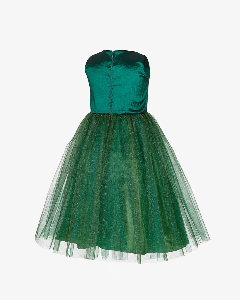 Robe de princesse verte dos