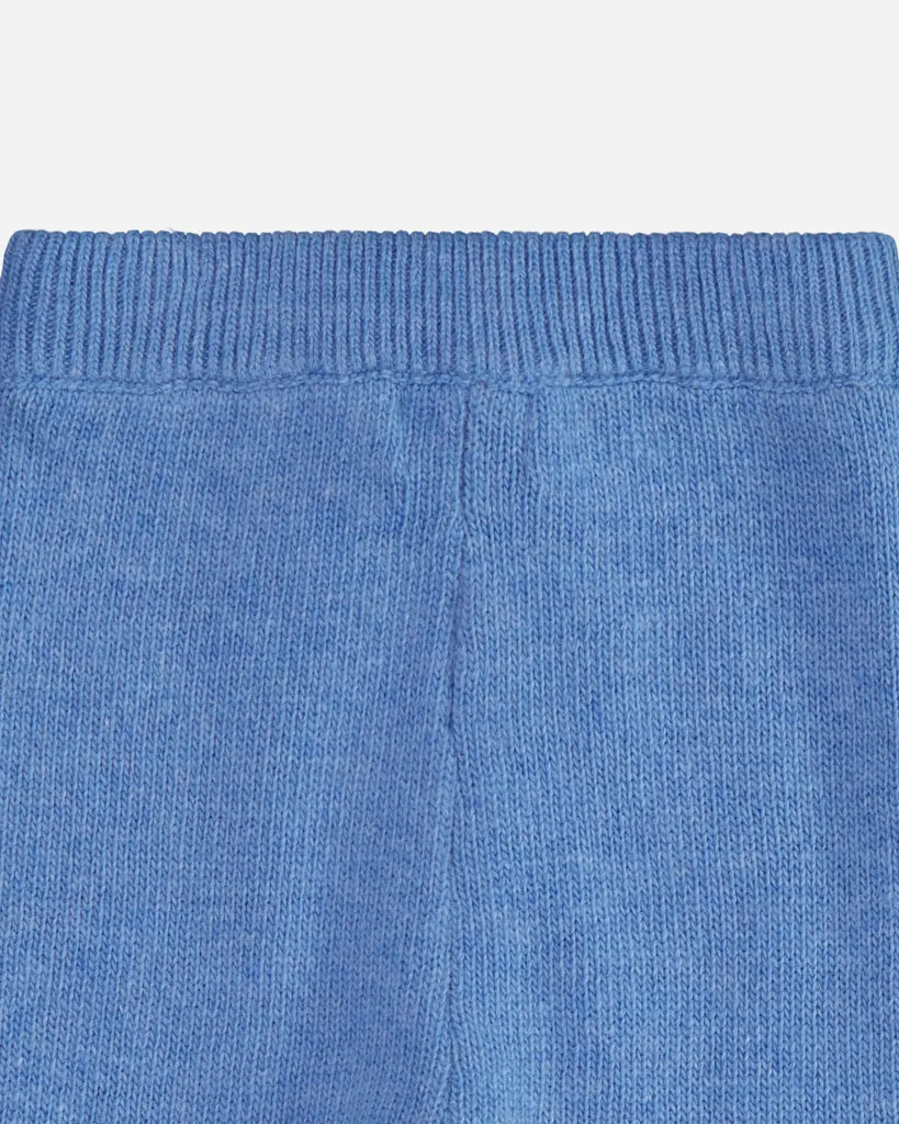 Pantalon bébé laine et cachemire bleu pastel zoom dos