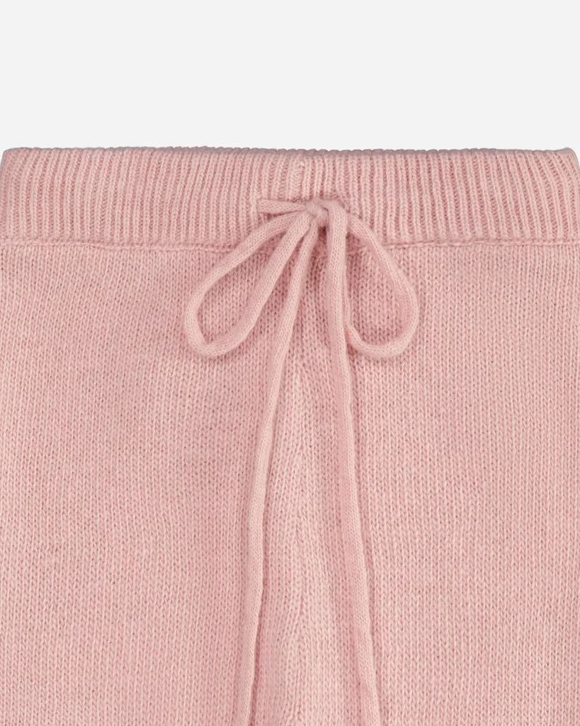 Pantalon bébé laine et cachemire rose zoom