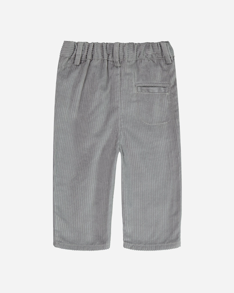 Pantalon bébé Ferdinand velours gris dos