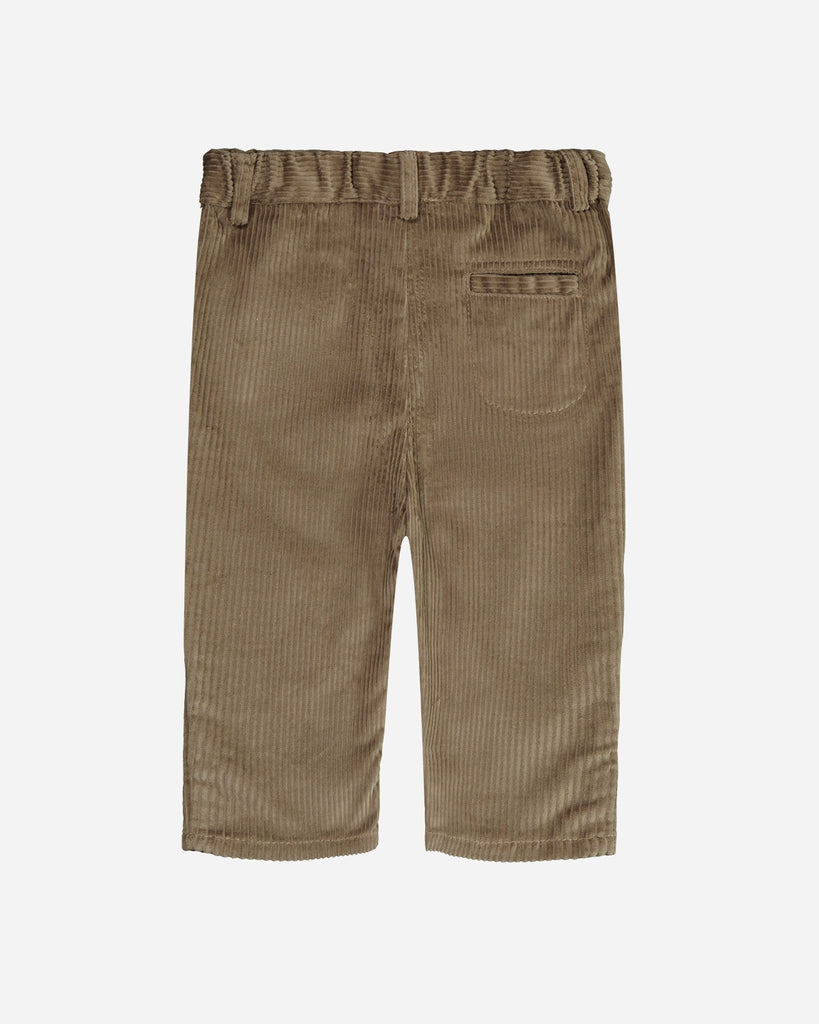 Pantalon bébé Ferdinand velours taupe dos