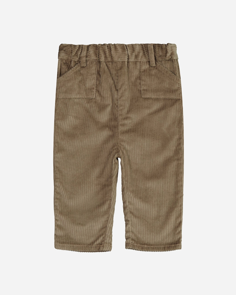 Pantalon bébé Ferdinand velours taupe