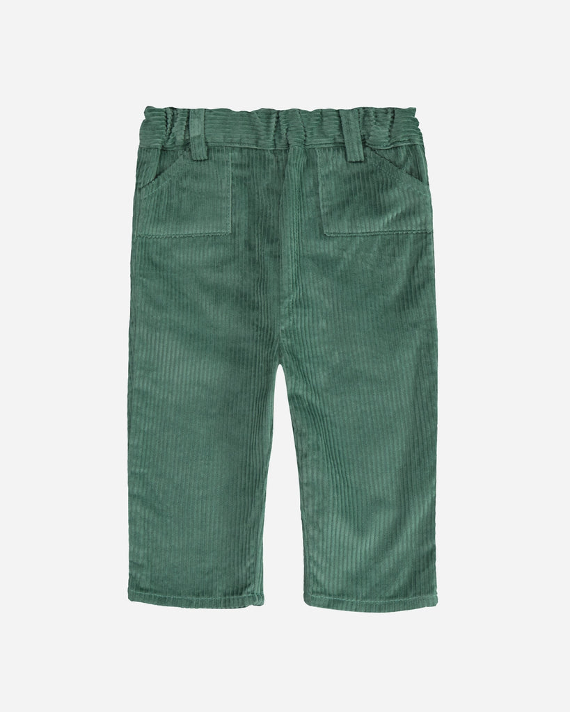 Pantalon bébé Ferdinand velours vert